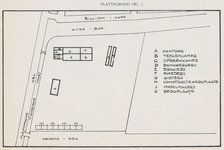 712873 Plattegrond van het terrein van de firma Louis Smulders & Co (Groeneweg 2) te Utrecht, gepubliceerd in het ...